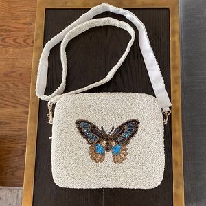 Tiana beaded butterfly bag